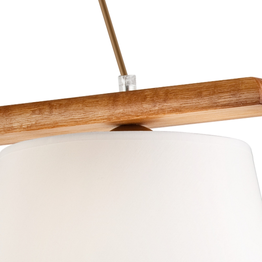 Luster na sajli AIDA 3xE27/60W/230V, prečnik 25 cm, hrast