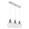 Luster na sajli AKSO 3xE14/40W/230V srebran