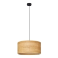 Luster na sajli ALBA 1xE27/15W/230V fi 40 cm braon/crna