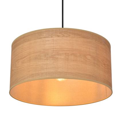 Luster na sajli ALBA 1xE27/15W/230V fi 40 cm braon/crna