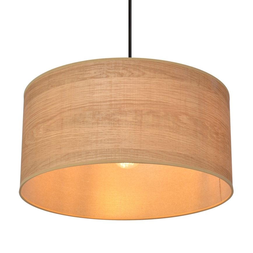 Luster na sajli ALBA 1xE27/15W/230V fi 40 cm braon/crna