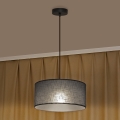 Luster na sajli ALBA 1xE27/15W/230V pr. 40 cm siv