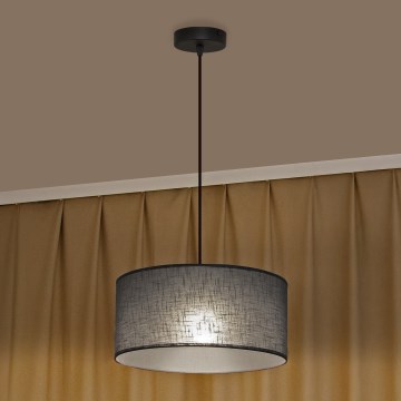 Luster na sajli ALBA 1xE27/15W/230V pr. 40 cm siv