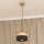 Luster na sajli ALBA 1xE27/15W/230V prečnik 20 cm crna/braon