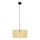 Luster na sajli ALBA 1xE27/15W/230V, prečnik 40 cm, ratan/crna