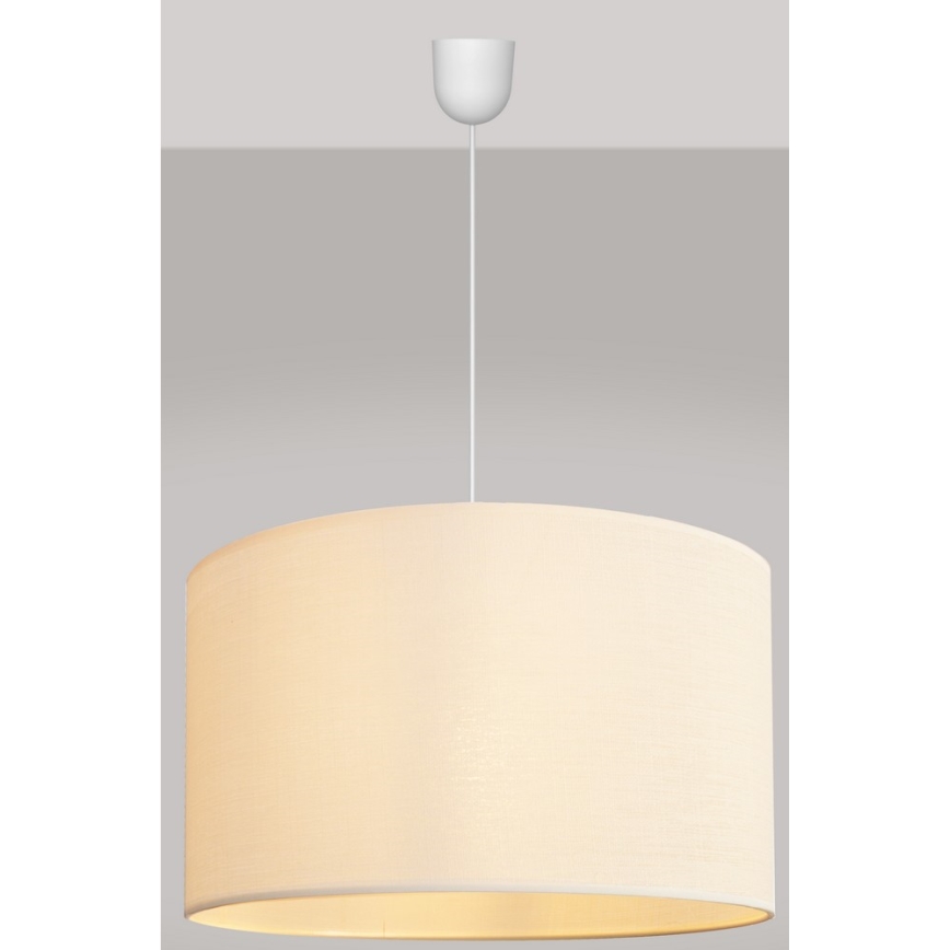 Luster na sajli ALBA 1xE27/15W/230V prečnik 45 cm bež