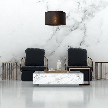 Luster na sajli ALBA 1xE27/15W/230V, prečnik 45 cm, crna