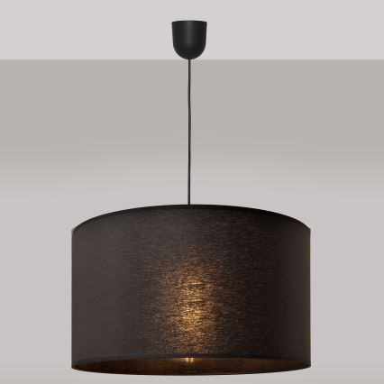 Luster na sajli ALBA 1xE27/15W/230V, prečnik 45 cm, crna