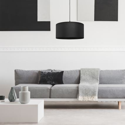 Luster na sajli ALBA 1xE27/15W/230V prečnika 40 cm crna