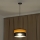 Luster na sajli ALBA 1xE27/15W/230V Ø 25 cm crna/smeđa