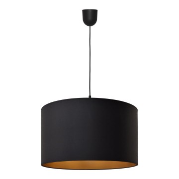 Luster na sajli ALBA 1xE27/15W/230V Ø 45 cm crna/zlatna