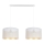 Luster na sajli ALDO 2xE27/60W/230V beli