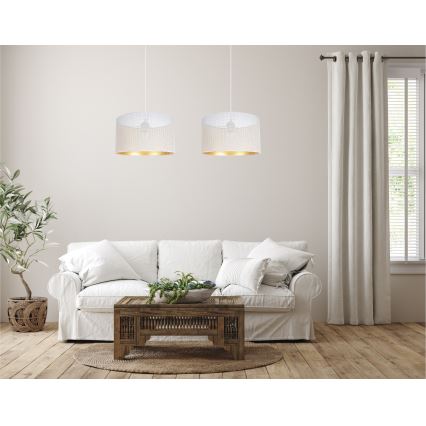 Luster na sajli ALDO 2xE27/60W/230V beli