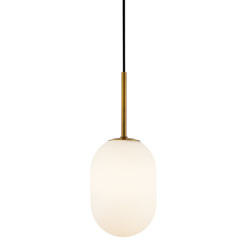 Luster na sajli ALIAS 1xG9/8W/230V prečnika 12 cm zlatne boje