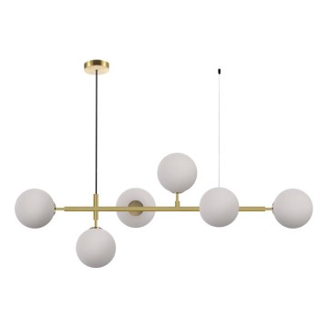 Luster na sajli ALISA 6xE14/40W/230V zlatni