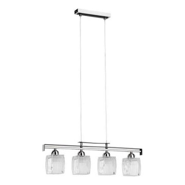 Luster na sajli ALMA 4xE14/10W/230V sjajni hrom