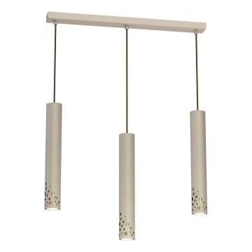 Luster na sajli ALTRO 3xGU10/8W/230V bež