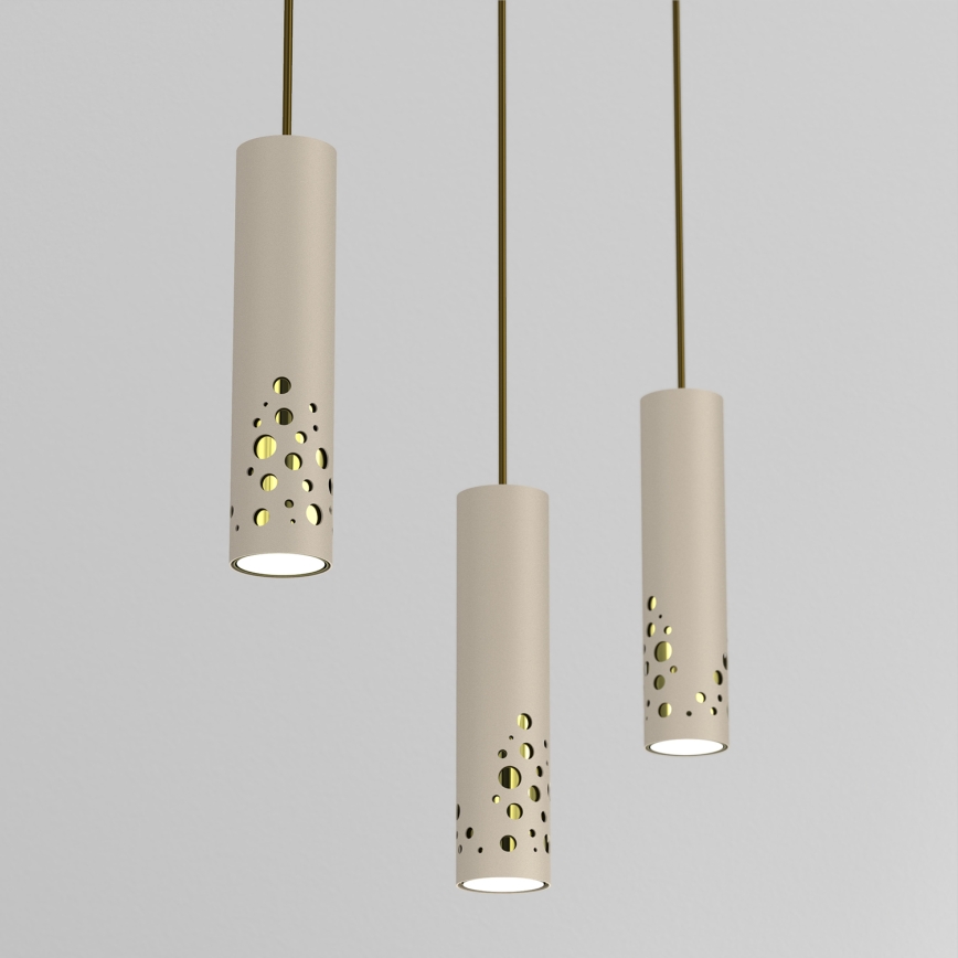 Luster na sajli ALTRO 3xGU10/8W/230V bež