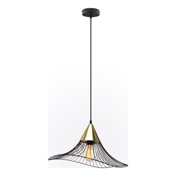 Luster na sajli ALURA 1xE27/60W/230V prečnik 50 cm crna