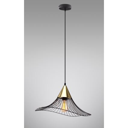 Luster na sajli ALURA 1xE27/60W/230V prečnik 50 cm crna