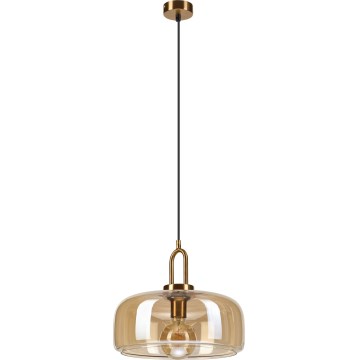 Luster na sajli AMAYA 1xE27/15W/230V zlatna/zadimljena bež