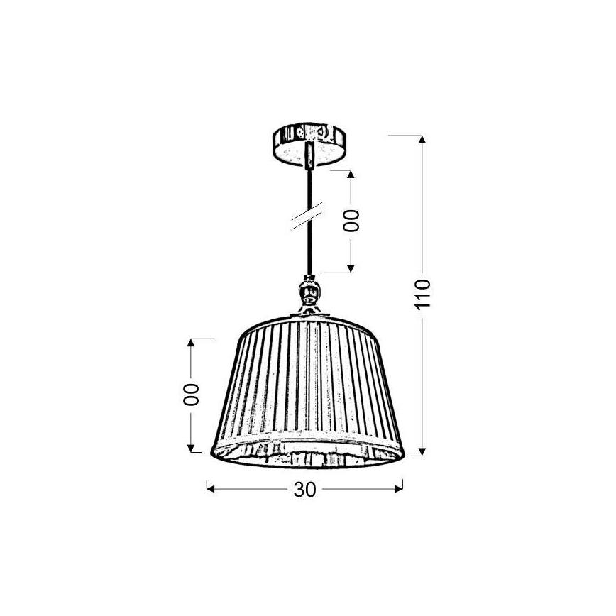 Luster na sajli AMORE 1xE27/60W/230V