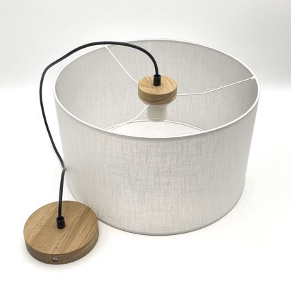 Luster na sajli ANTONIO 1xE27/60W/230V hrast