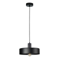 Luster na sajli ARCANE 1xE27/60W/230V, crne boje