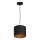 Luster na sajli ARDEN 1xE27/60W/230V preč. 18 cm crna/zlatna