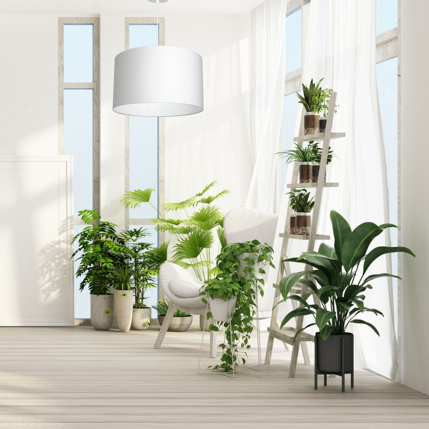 Luster na sajli ARDEN 1xE27/60W/230V prečnik 40 cm bela
