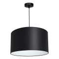 Luster na sajli ARDEN 1xE27/60W/230V, prečnik 40 cm, crna/bela