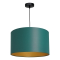 Luster na sajli ARDEN 1xE27/60W/230V prečnik 40 cm zelena/zlatna