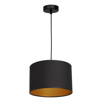 Luster na sajli ARDEN 1xE27/60W/230V Ø 25 cm crna/zlatna