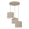 Luster na sajli ARDEN 3xE27/15W/230V prečnik 30 cm bež