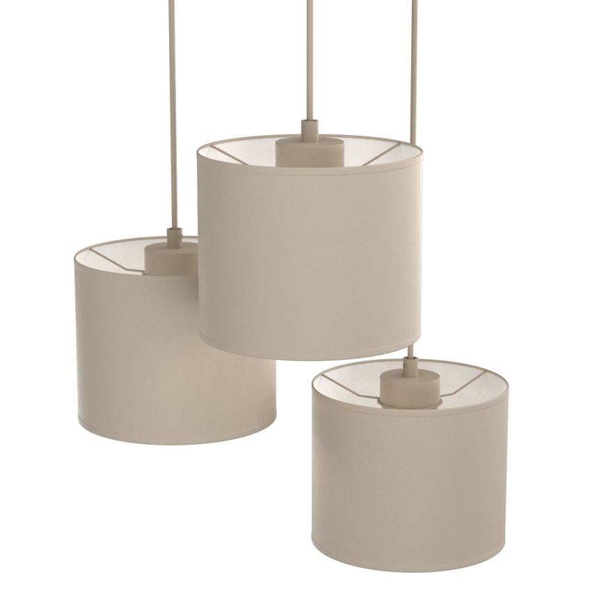 Luster na sajli ARDEN 3xE27/15W/230V prečnik 30 cm bež