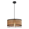 Luster na sajli ARDI 1xE27/40W/230V braon/crna