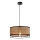 Luster na sajli ARDI 1xE27/40W/230V braon/crna
