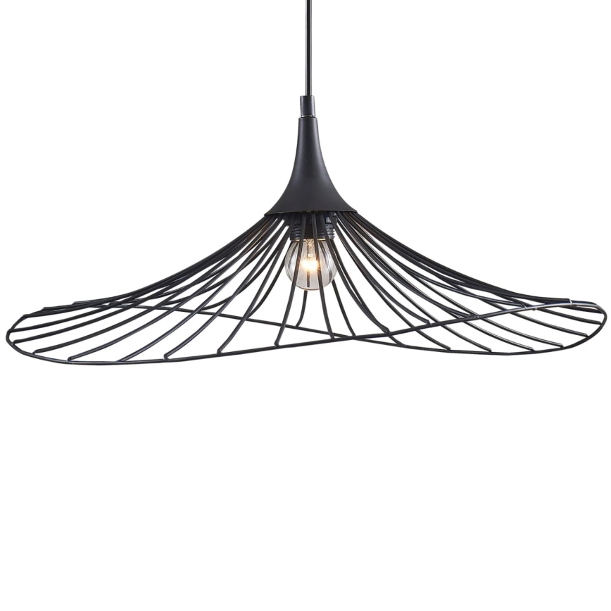 Luster na sajli ARIELLE 1xE27/20W/230V prečnik 50 cm crni