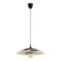 Luster na sajli ARMI 1xE27/15W/230V crna/bež