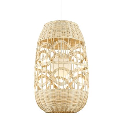 Luster na sajli ARONA 1xG9/9W/230V Ø 40 cm ratan/bež