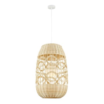 Luster na sajli ARONA 1xG9/9W/230V Ø 40 cm ratan/bež
