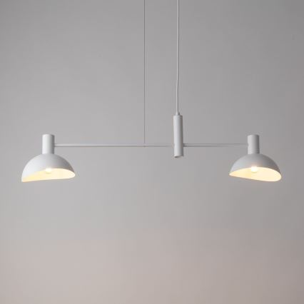 Luster na sajli ARTIS 2xE14/40W/230V bela