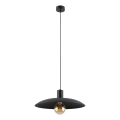 Luster na sajli ASTRA 1xE27/15W/230V prečnik 41 cm crna