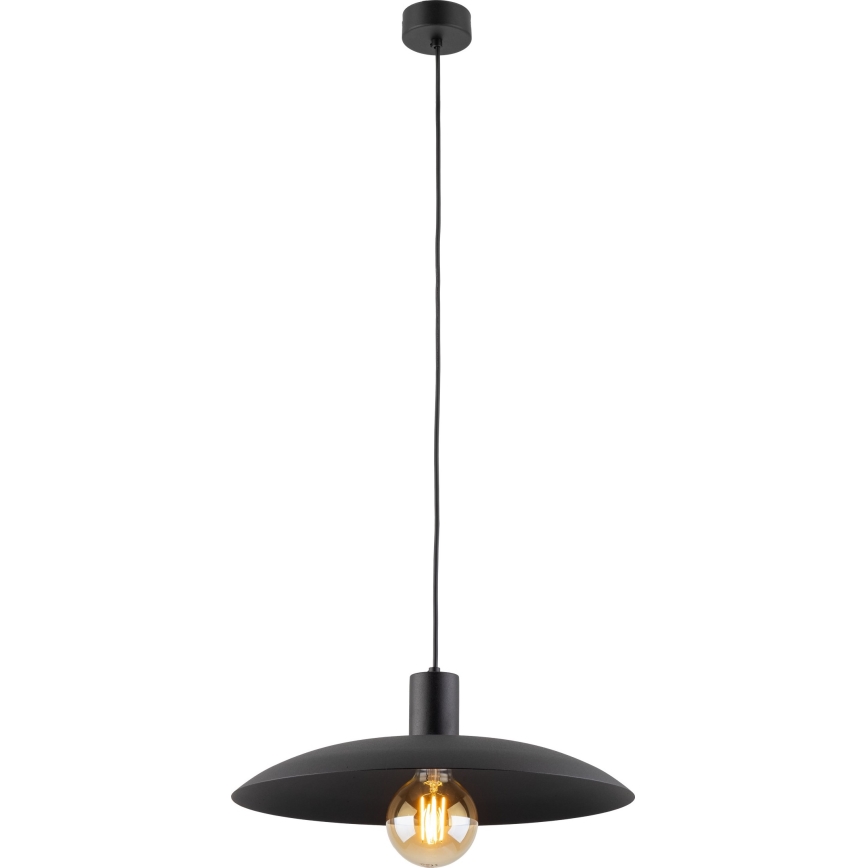 Luster na sajli ASTRA 1xE27/15W/230V prečnik 41 cm crna