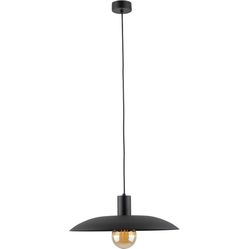 Luster na sajli ASTRA 1xE27/15W/230V prečnik 41 cm crna