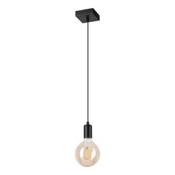 Luster na sajli ASTRID 1xE27/60W/230V mat crne boje