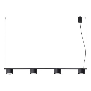 Luster na sajli AURA 4xGX53/10W/230V crna