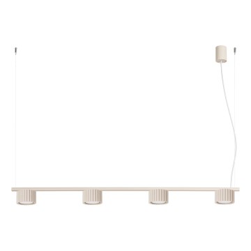 Luster na sajli AURA 4xGX53/10W/230V krem boje