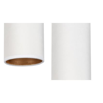 Luster na sajli AVALO 2xE27/60W/230V Ø 20 cm bela/bakrena