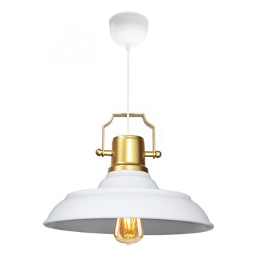 Luster na sajli AYD 1xE27/40W/230V beli/zlatni